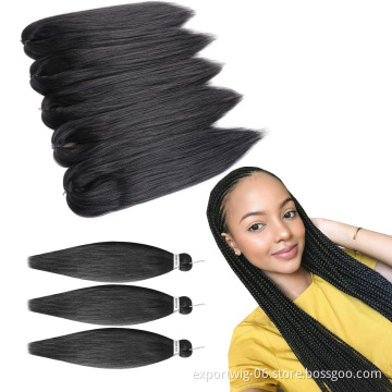 Answer Hair 26 inch 90 gram Factory Price synthetic Extensions wholesale braids pre stretched braiding hair